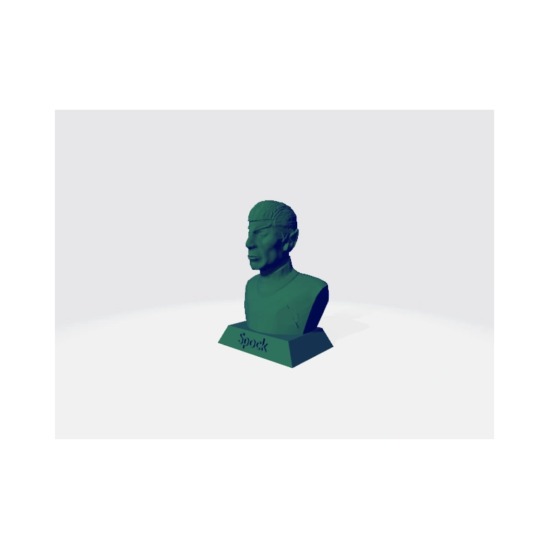 Busto in 3d del signor Spock