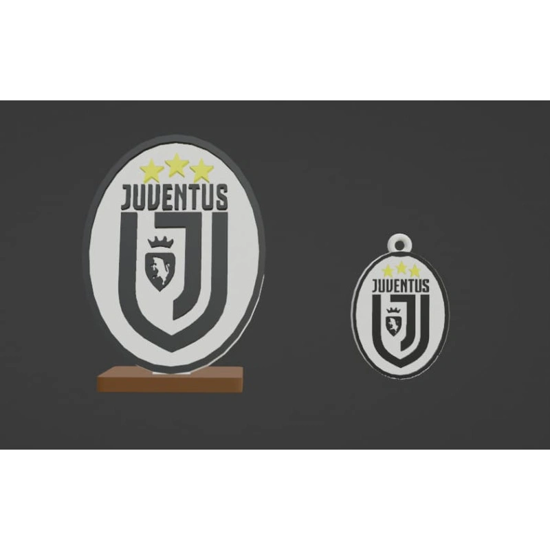 Stemma e portachiavi della Juventus...