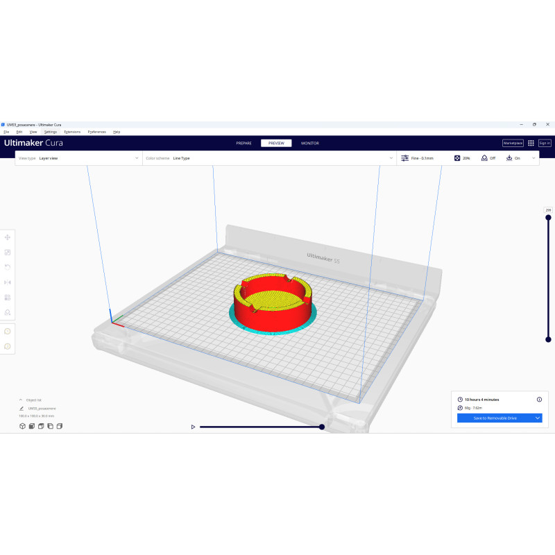 Modello 3d posacenere pronto per la stampa 3d